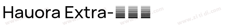 Hauora Extra字体转换